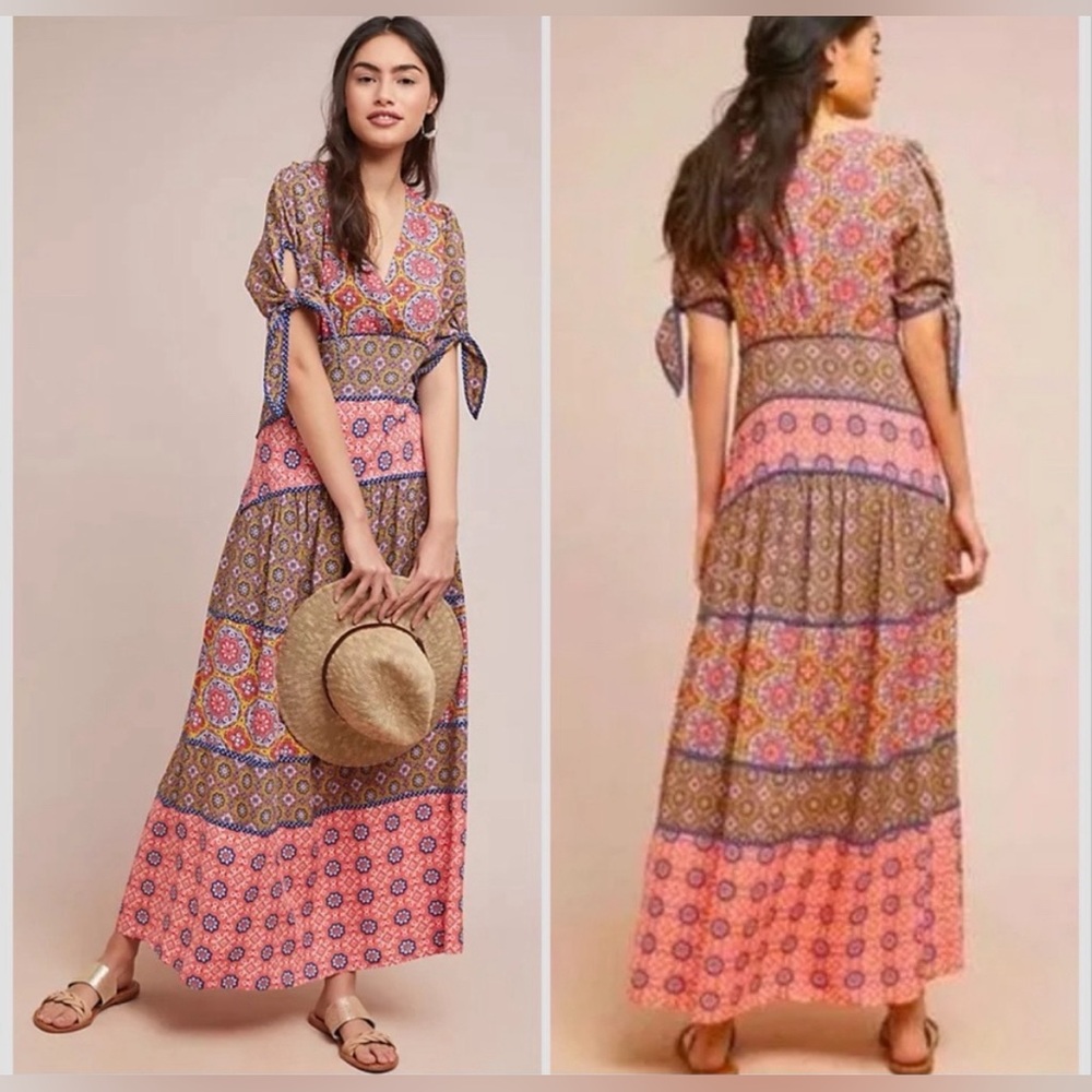 Anthropologie Eder Tiered Maci Dress- 10